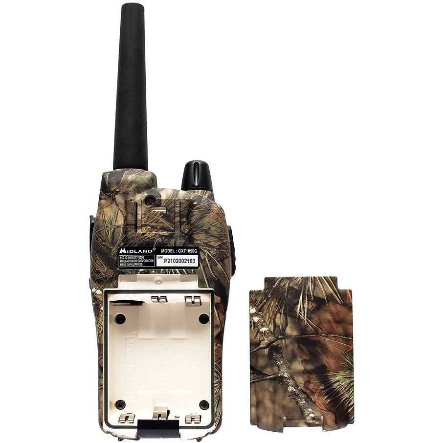 Midland GXT Pro Series GXT1050VP4 50 Channel Long Range Walkie Talkie, Black/Mossy Oak Camo, 2 Pack