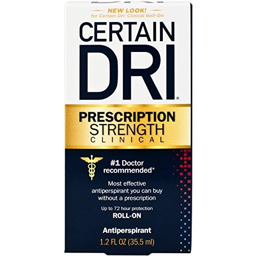 Certain DRI Prescription Strength Clinical, Roll-On Anti-Perspirant NO BOX