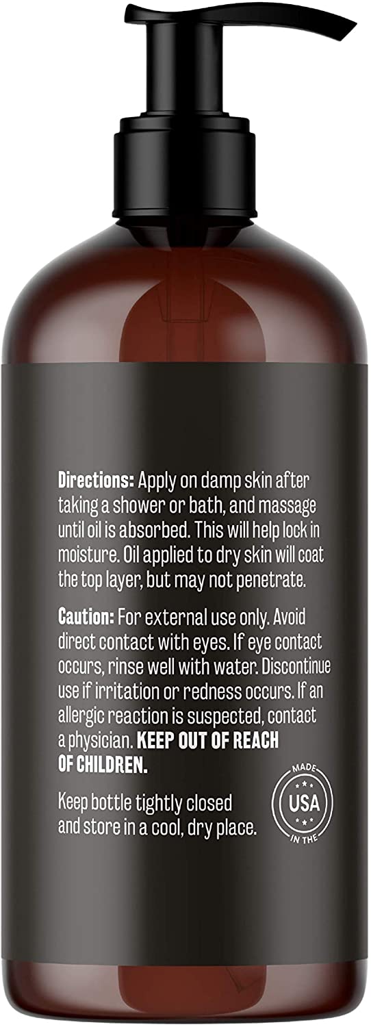 M3 Naturals Anti Cellulite Massage Oil Infused with Collagen 8 fl oz