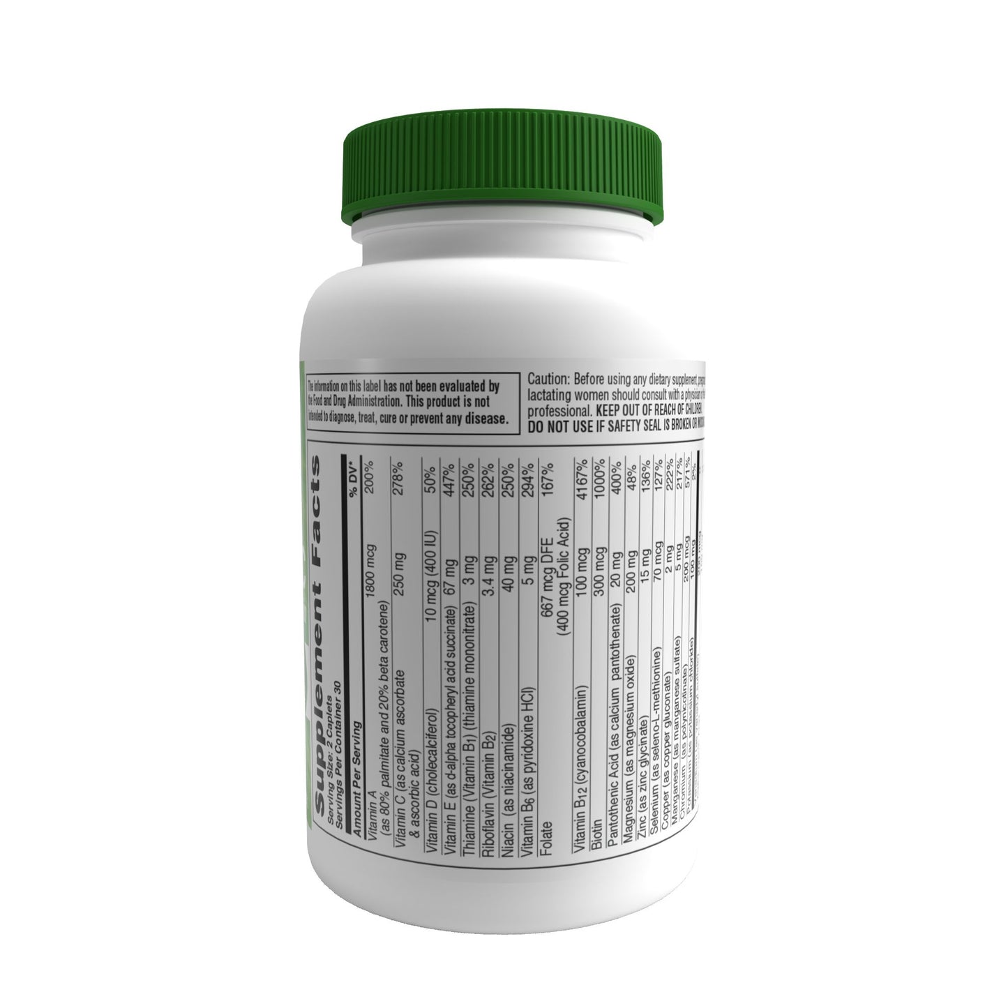EXPIRY 03/2025 Health Thru Nutrition Ultra-Betic Sugar Free Multi-Vitamin with Lutein, Lycopene & ALA, 60 Caplets