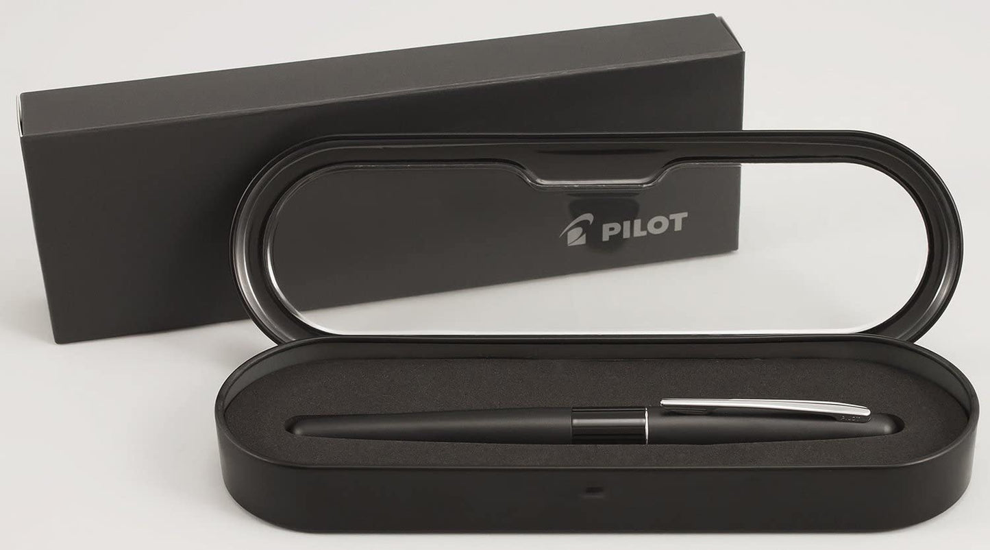 PILOT Metropolitan Collection Gel Roller Pen, Black Barrel, Classic Design, Fine Point, Black Ink (91207)