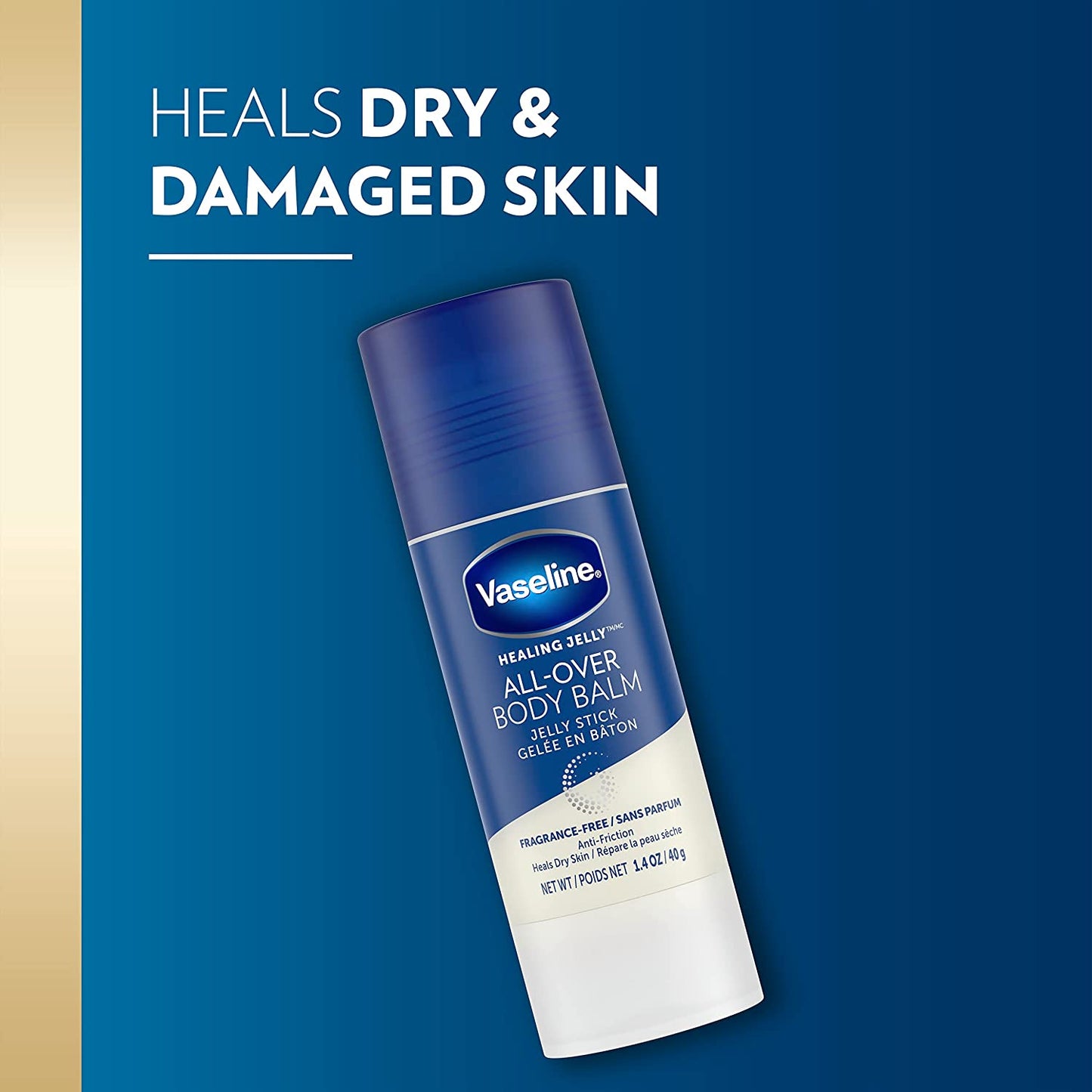 Vaseline Healing Jelly All Over Body Balm Jelly Stick Anti Friction 1.4 oz / 40g