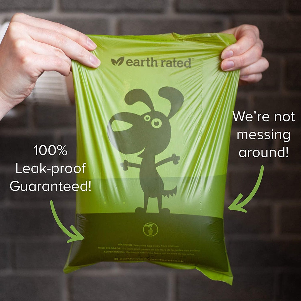Earth Rated 9" x 13" Dog Poop Bags, 120 Bags Lavender Scented (Extra Thick and Strong, Leak-proof)
