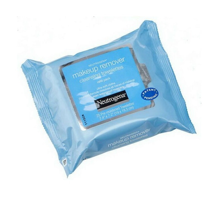 Neutrogena Makeup Remover Cleansing Towelettes Refill Pack, 25 Count