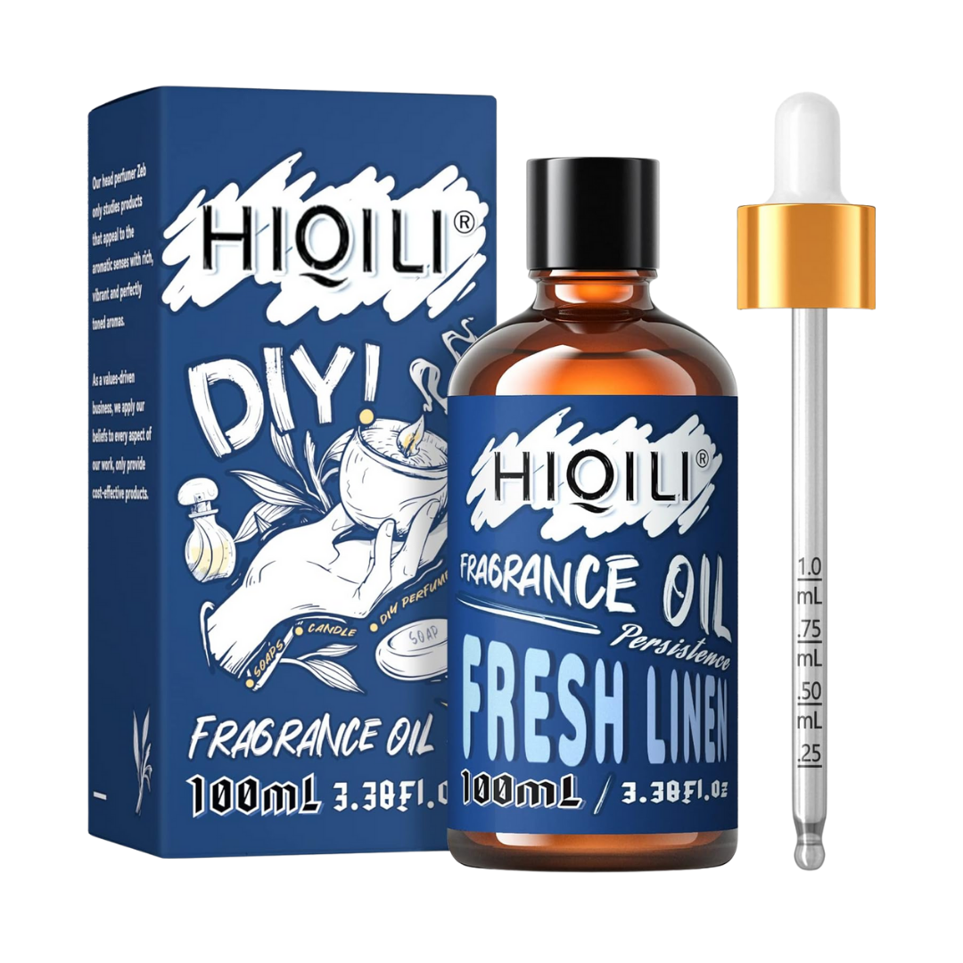 Hiqili Diffuser Fragrance Oil Fresh Linen, 100 ml / 3.38 oz