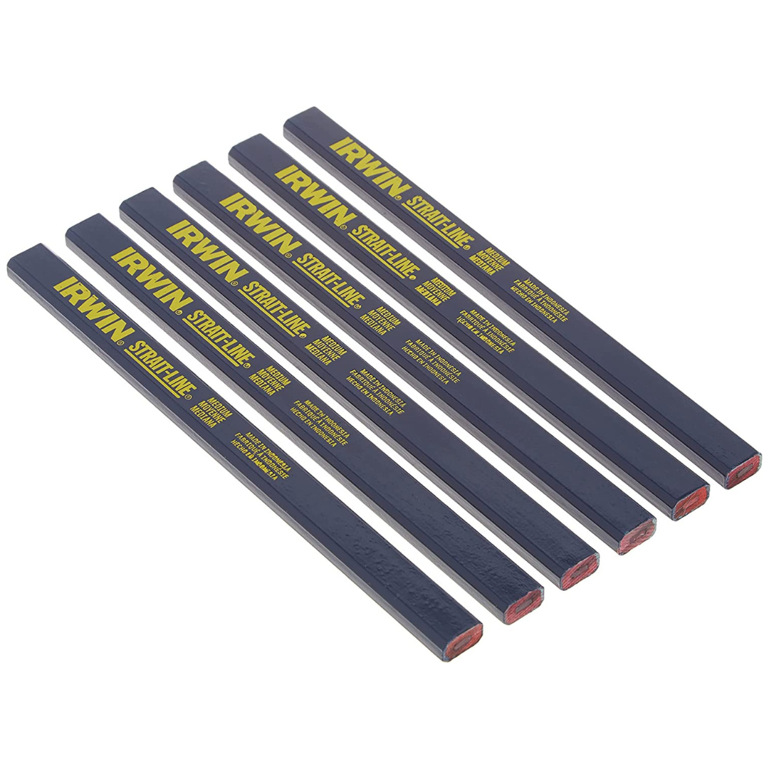 Irwin Strait-Line Carpenter's Pencils 66400 6 Pieces