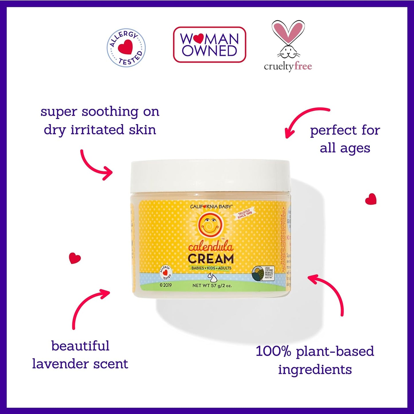 California Baby Calendula Cream Babies + Kids + Adults 57g / 2 oz