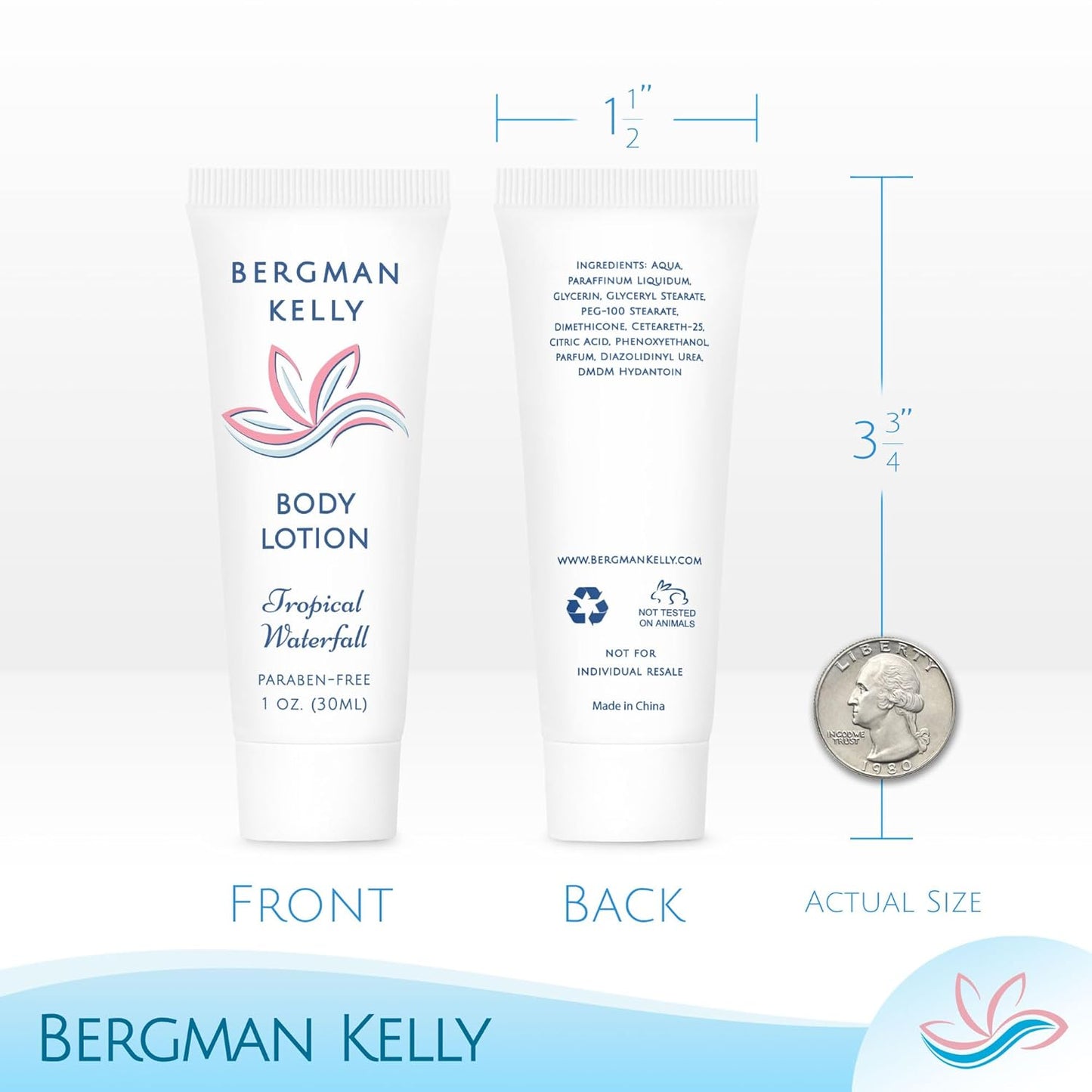 Bergman Kelly Body Lotion Tropical Waterfall 1 oz /30ml