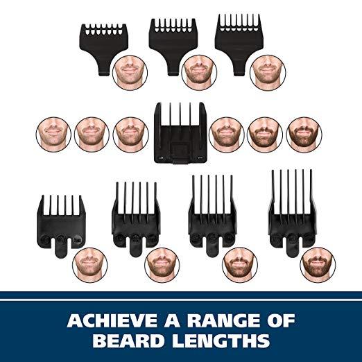 Wahl Model 5622 Groomsman Rechargeable Beard, Mustache, Hair & Nose Hair Trimmer for Detailing & Grooming
