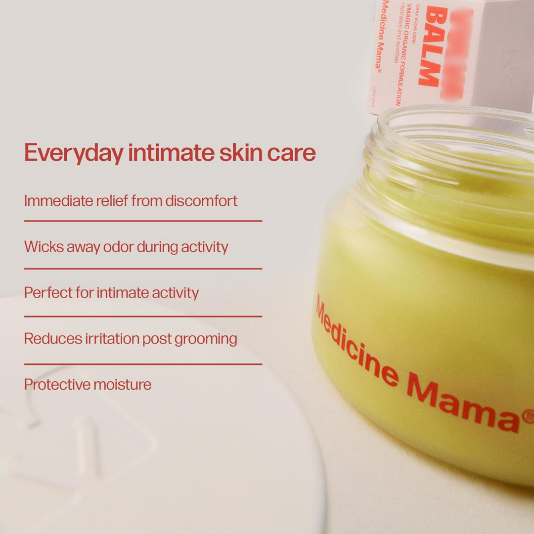 Medicine Mama VMagic Feminine Care Balm Natural Moisturizing Cream, 2 oz / 56 g