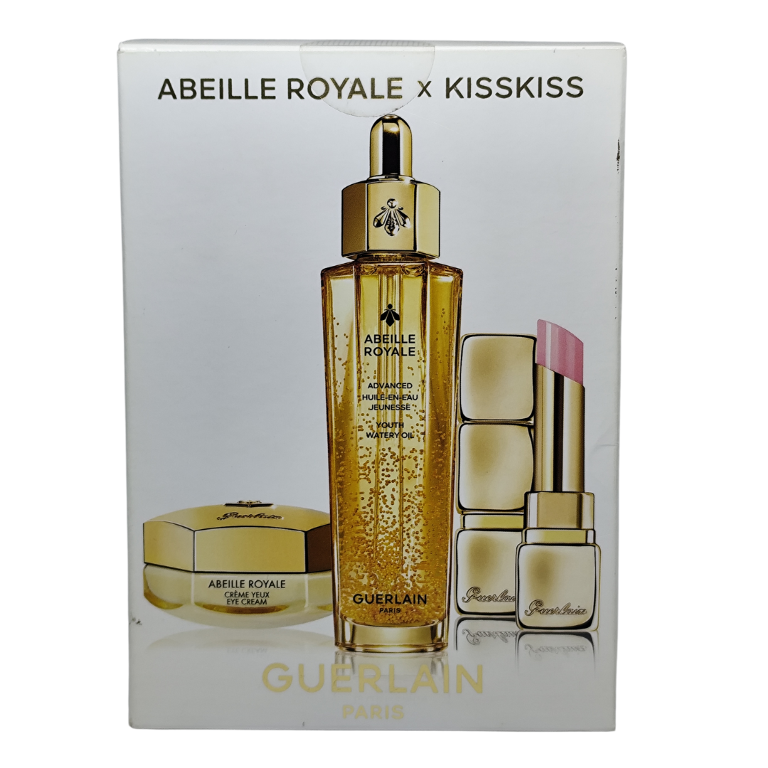 Guerlain Abeille Royale x KissKiss Honey Care Ritual, Oil, Eye Cream and Lip Balm Gift Set