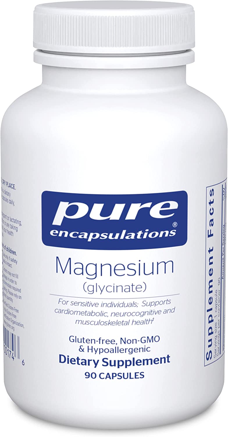 Pure Encapsulations Magnesium Glycinate Gluten-Free 90 Capsules