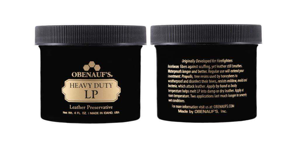 Obenauf's Heavy Duty LP Leather Conditioner Natural Oil Beeswax Formula (4oz)