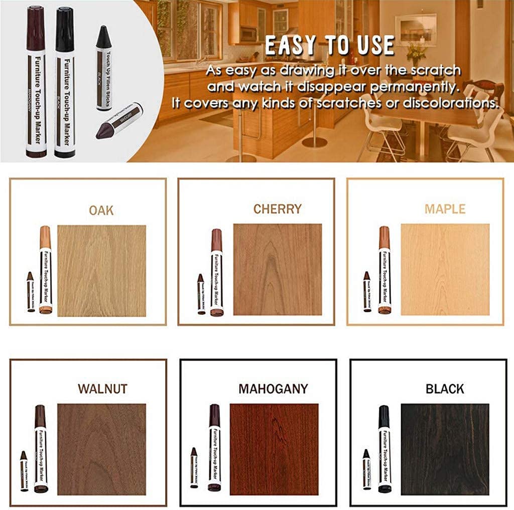 Daixism Total Furniture Repair System Repair & Restore Color To Any Wood Surface - 12 Piece Set