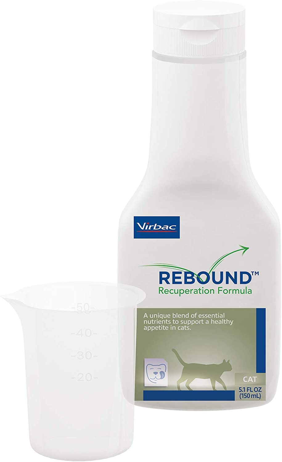 Virbac Rebound Recuperation Formula for Cats Support a Healthy Appetite, 5.1 fl.oz / 150ml