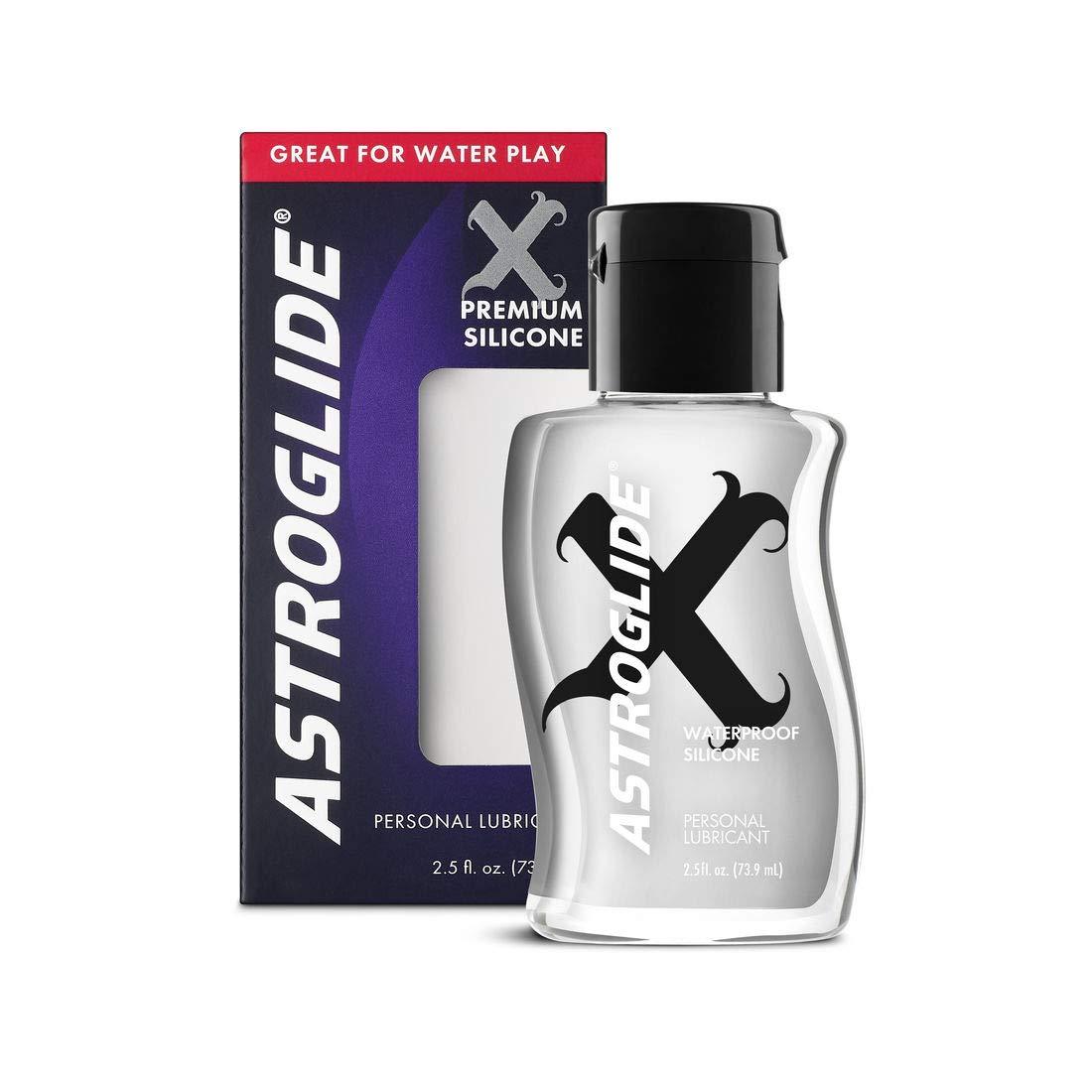 Astroglide X, Premium Waterproof Silicone Personal Lubricant, 2.5 oz / 73.9ml