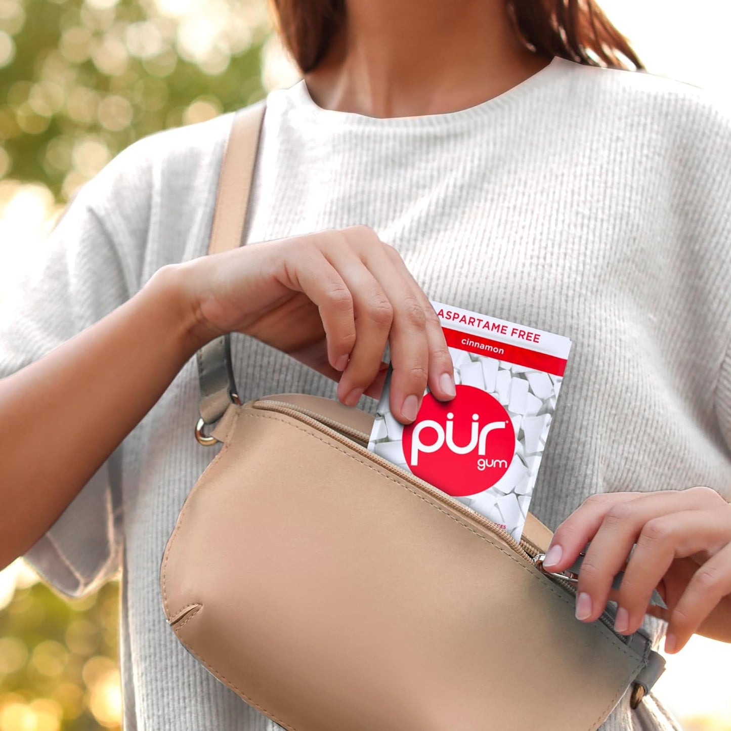 Pur Gum Aspartame Chewing Gum Cinnamon 55 Pieces