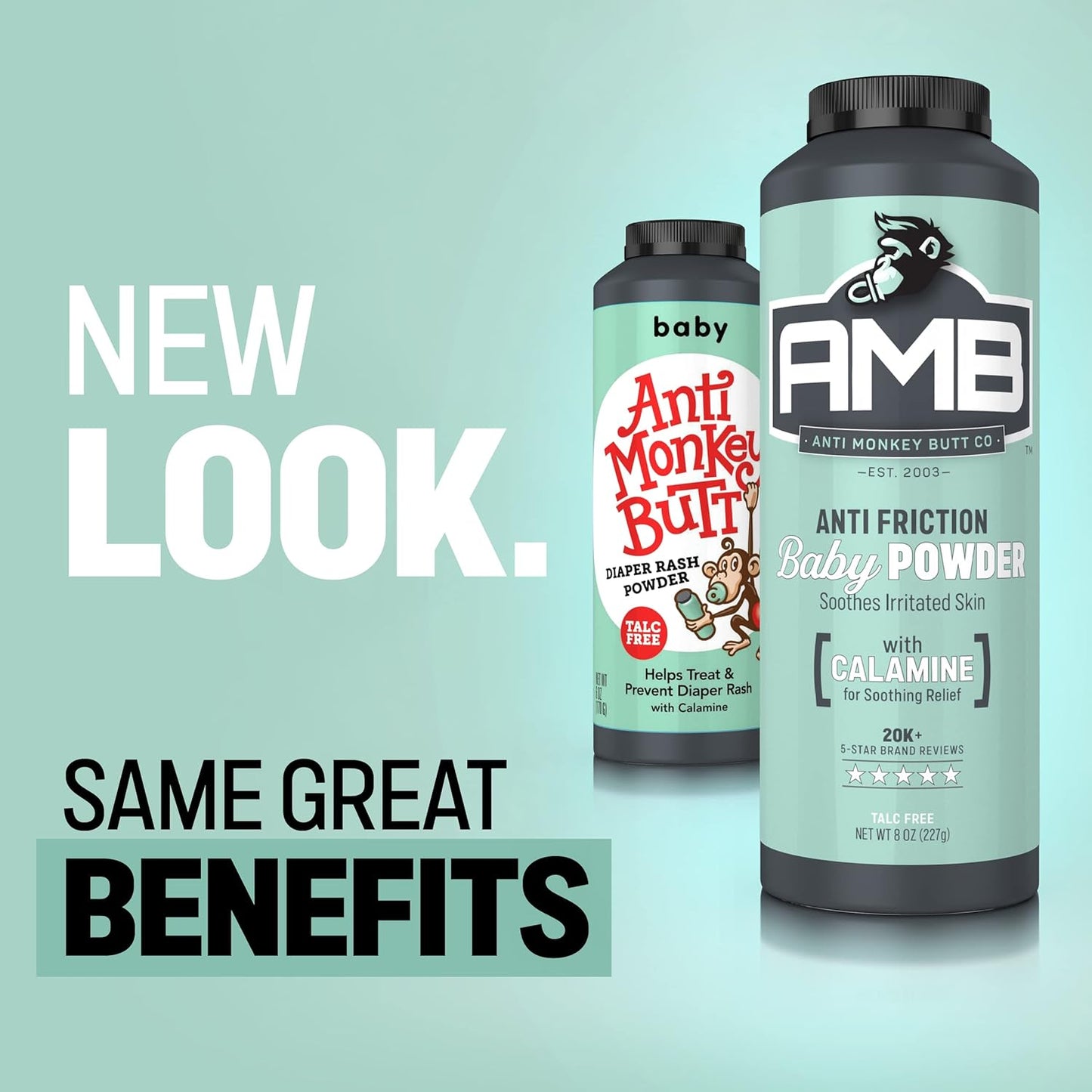 Anti Monkey Butt Co. Anti Friction Baby Powder with Calamine 8oz / 227g