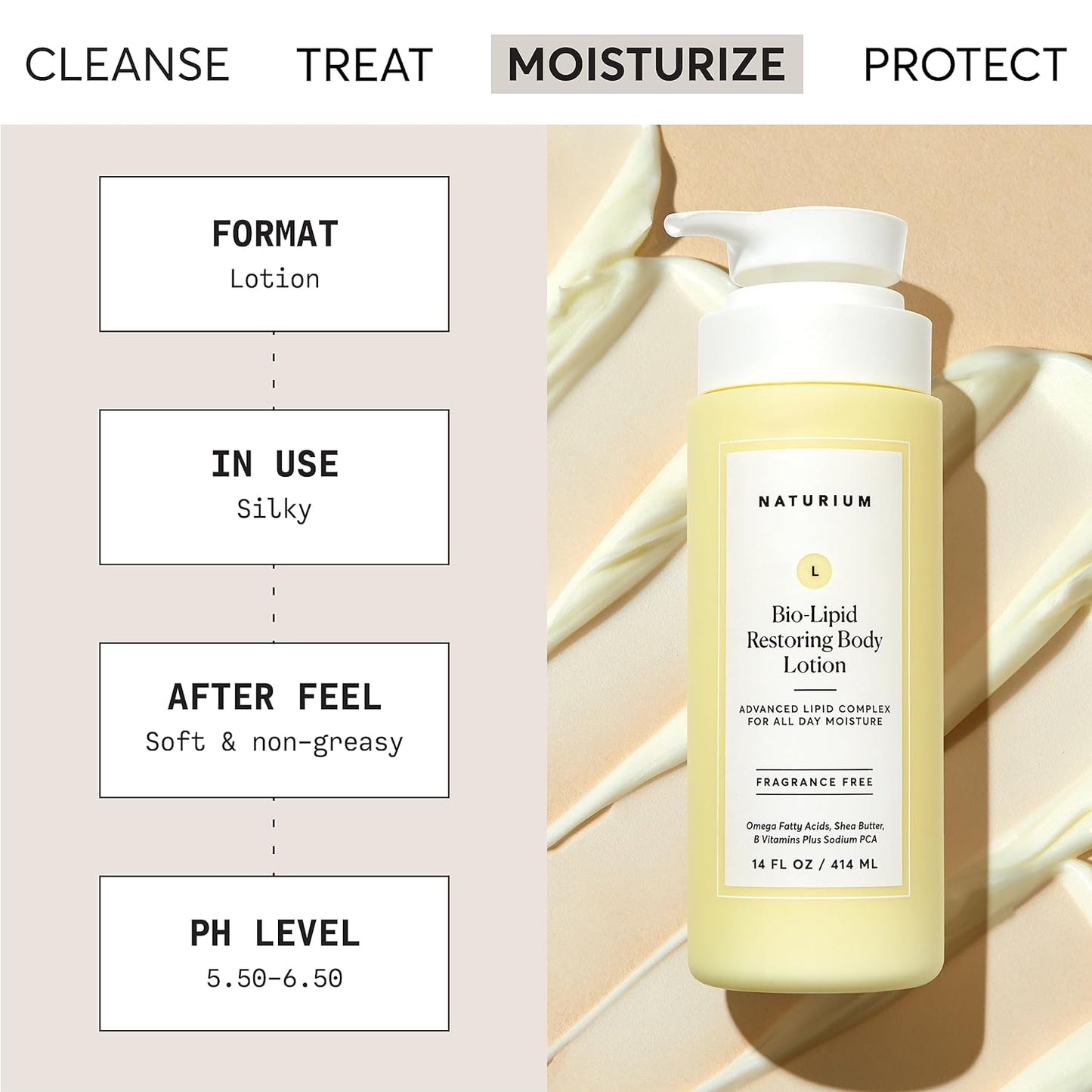 Naturium Bio-Lipid Restoring Lotion For All Day Moisture, 414 ml / 14 fl. oz.