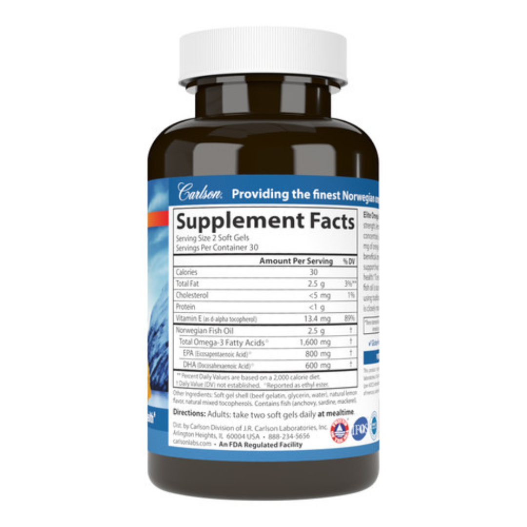 Carlson Elite Omega-3 Gems 1,600mg