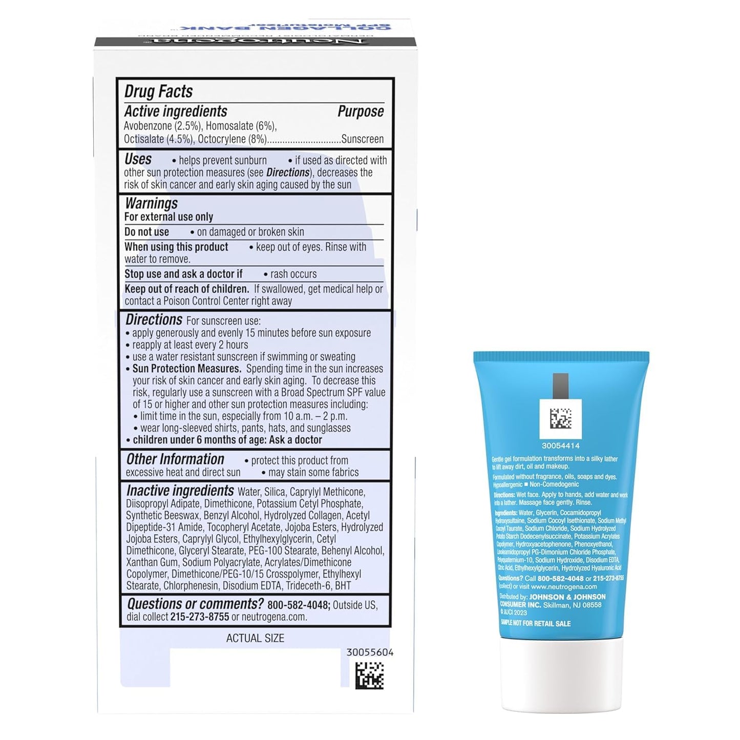 Neutrogena Collagen Bank SPF Moisturizer Normal To Combination Skin With SPF30, 2 fl oz / 59mL
