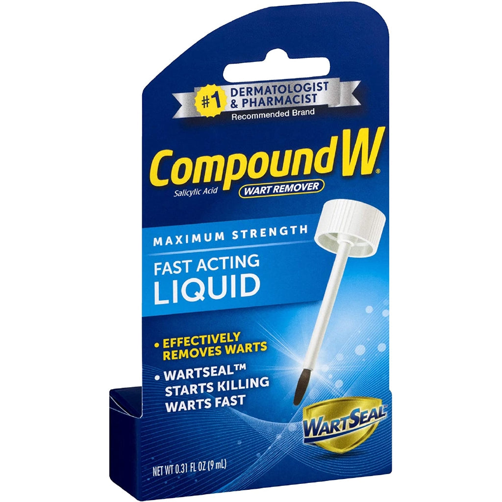 Compound W Fast Acting Liquid, Salicylic Acid Wart Remover , 9 mL