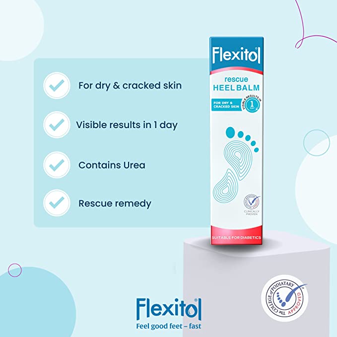 Flexitol Rescue Heel Balm Treats & Repairs Dry Cracked Skin 112 g