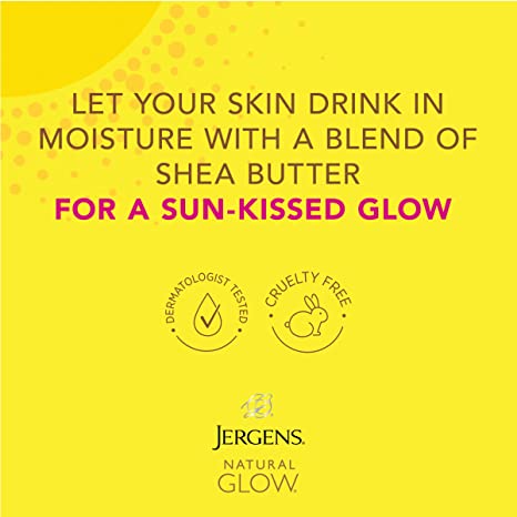 Jergens Natural Glow Wet Skin Moisturizer Medium To Deep Skin Tones 7.5 Fl Oz (221 ml)