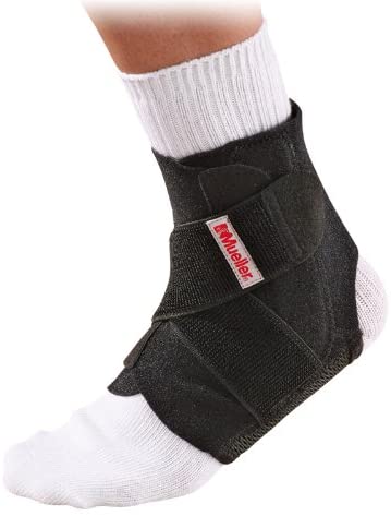 Mueller Adjustable Ankle Stabilizer, Supports Injury Recovery (4 IN 1), Maximum
