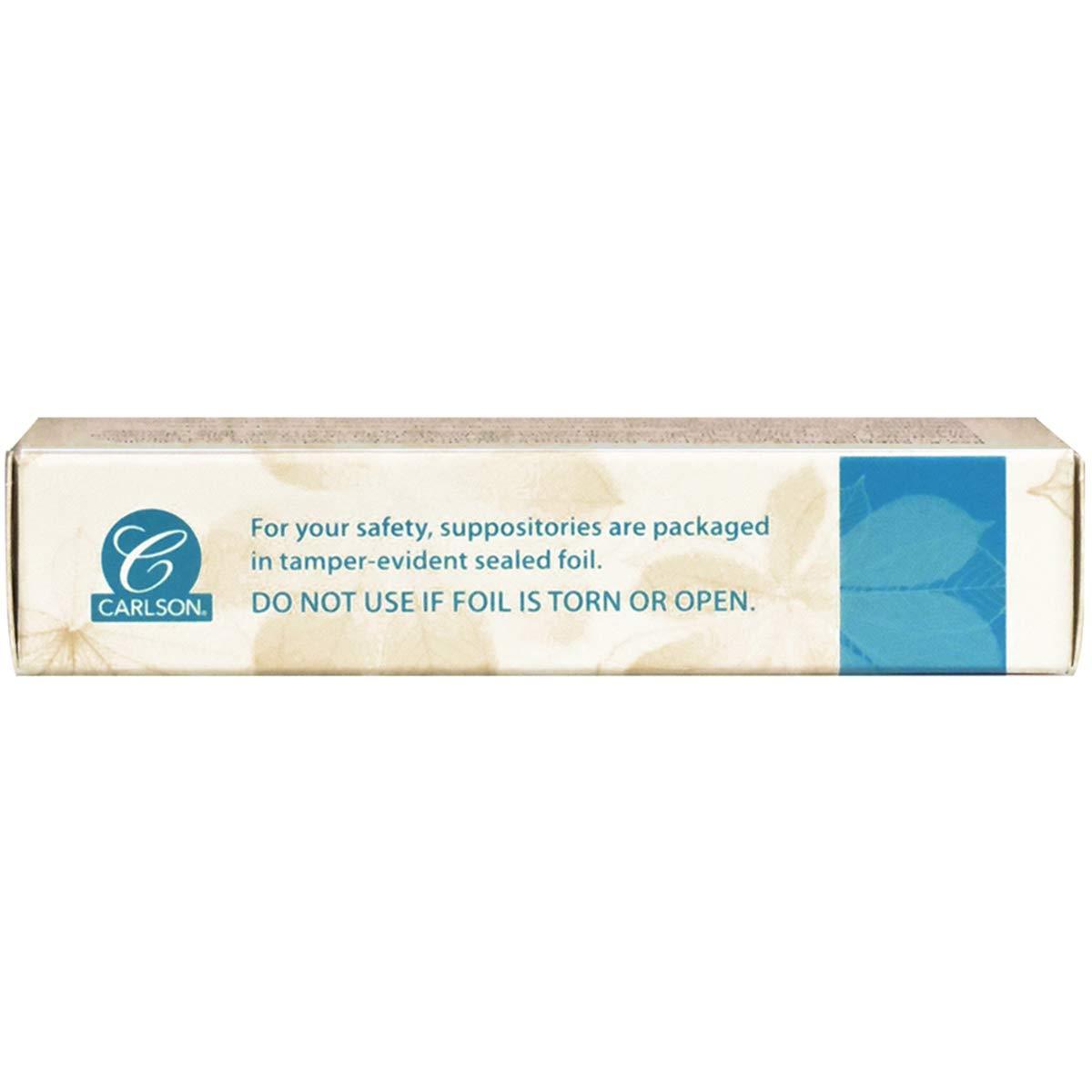 Carlson Key-E Vaginal and Rectal Suppositories with Vitamin E 30 IU , Box of 12