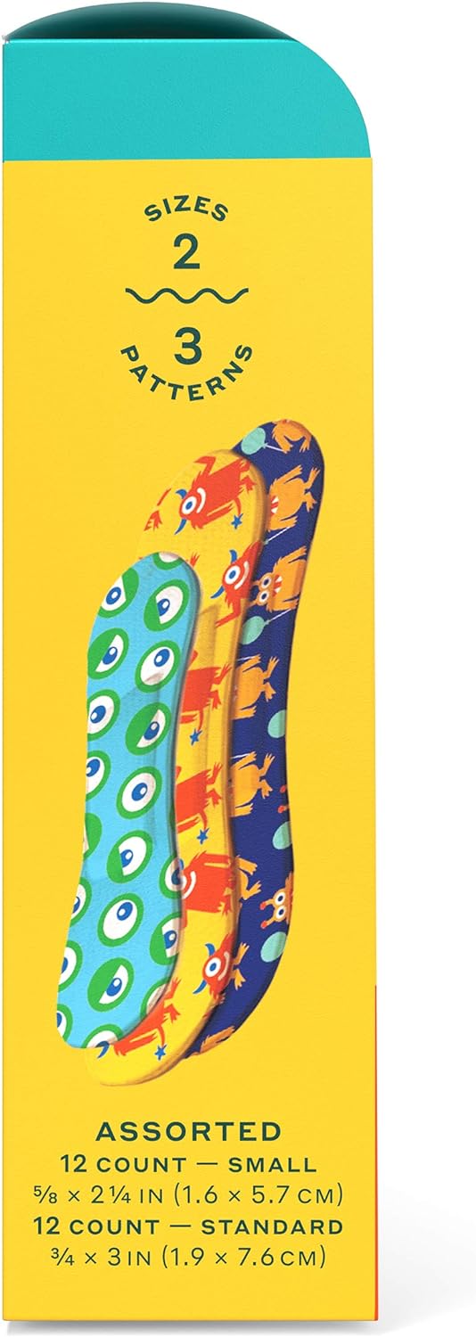 Welly Bravery Badges Assorted Flex Fabric Bandages 24 Count