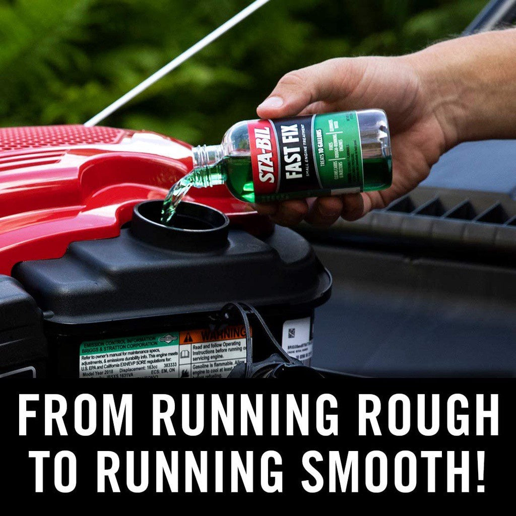 STA-BIL Fast Fix Small Engine Treatment, Treats 10 Gallons, 4 fl.oz / 118ml