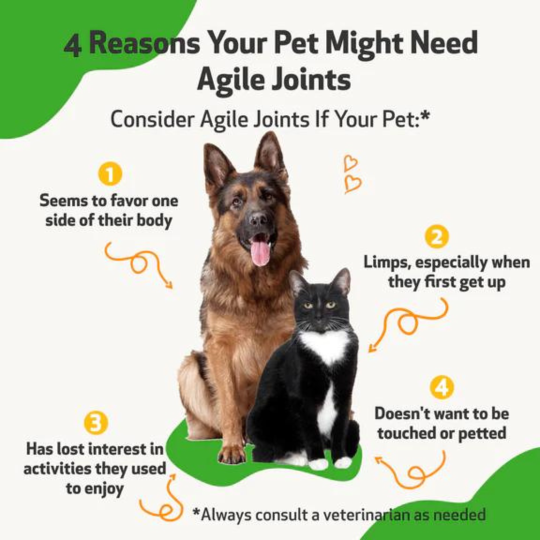 Pet Wellbeing Agile Joints Herbal for Dogs & Cats 59ml