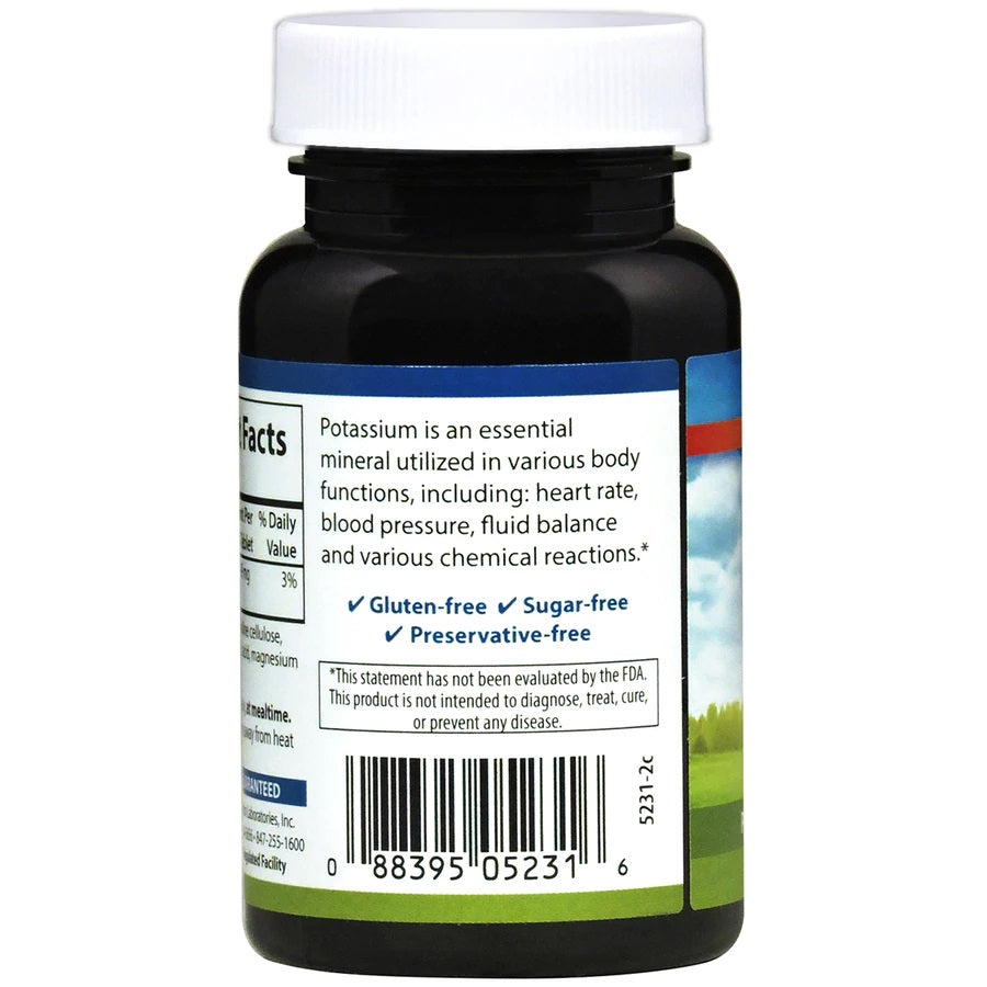 Carlson Potassium 99 mg 100 Tablets Promotes Nerve Health & Muscle Function