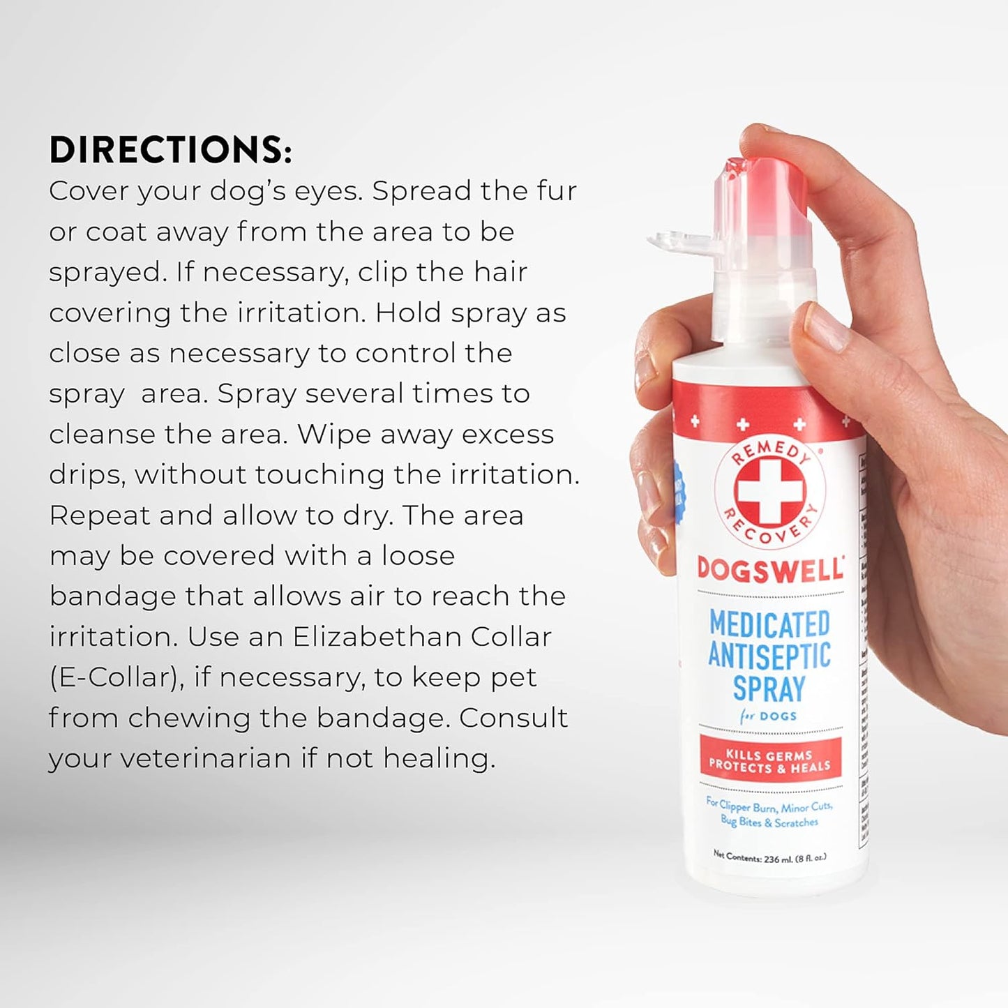 Remedy + Recovery Dogswell Medicated Antiseptic Spray for Dogs 118ml