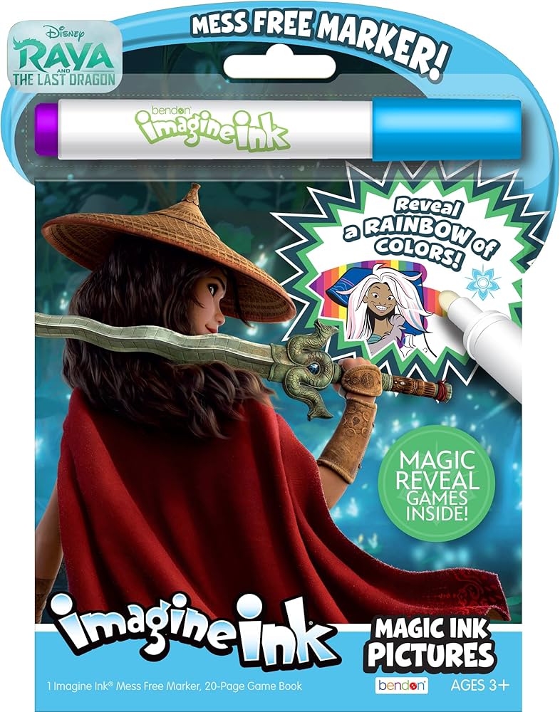 Bendon Imagine Ink  Marker with Magic Ink Pictures & Game Book 1 Count