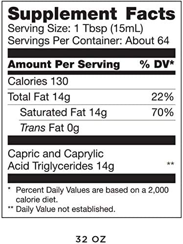 Bulletproof XCT MCT Oil Made with C10 and C8 MCT Oil, 32 Oz, Amplifies Energy, Keto Friendly