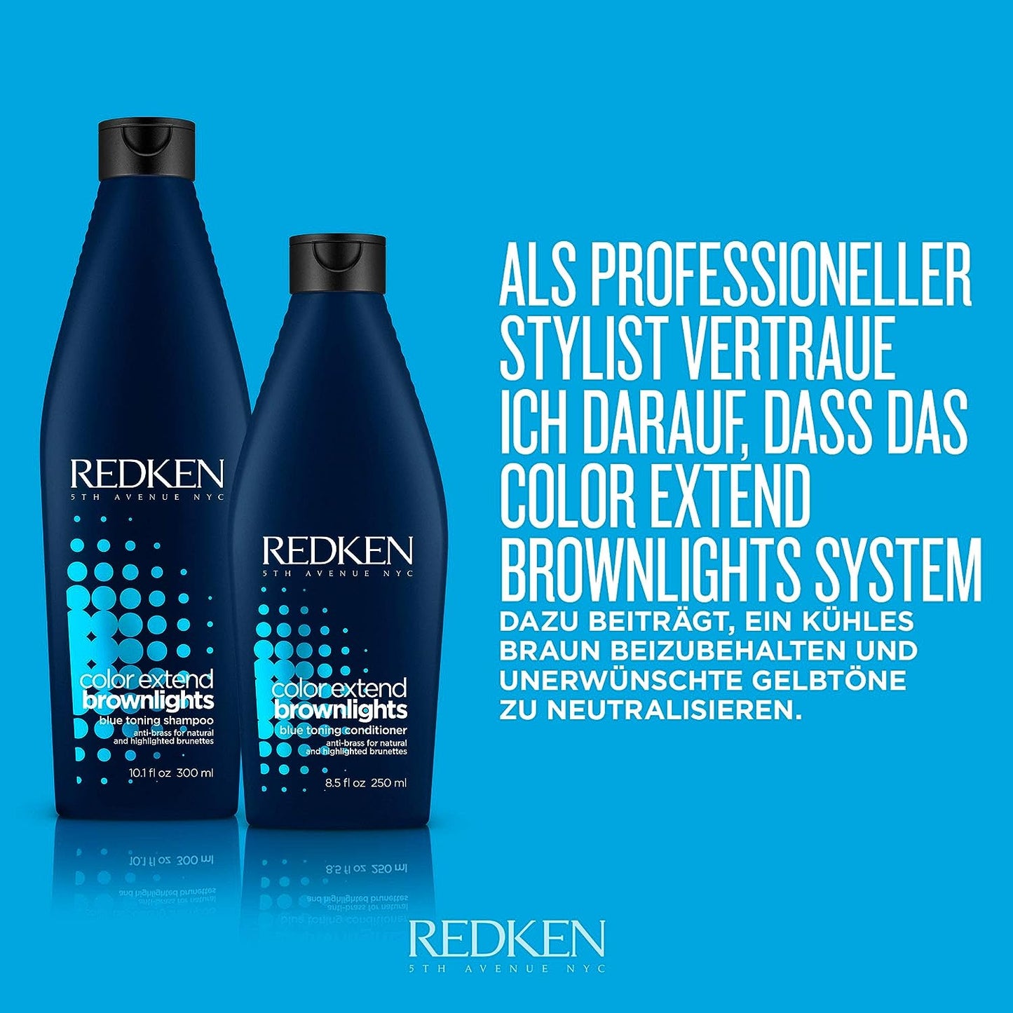 Redken Color Extend Brownlights Blue Toning Conditioner - 8.5 fl oz / 250ml
