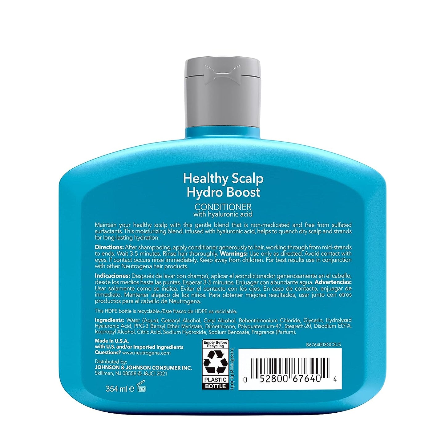 Neutrogena Hydro Boost with Hydrating Hyaluronic Acid for Dry Hair and Scalp, Moisturizing Healthy Scalp