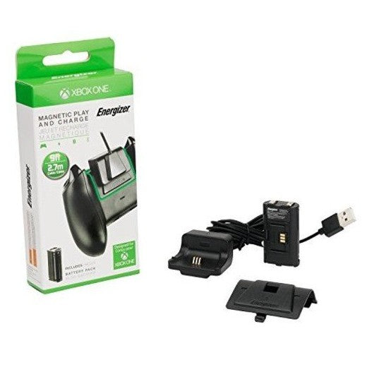 Energizer Xbox One Magnetic Play and Charge with Rechargeable Battery Charging Kit PDP 048-030-NA