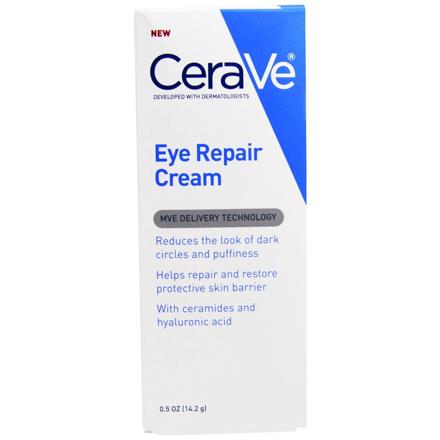 CeraVe Eye Repair Cream (0.5 oz ) Eye Cream for Dark Circles & Puffiness, Packaging May Vary NO BOX