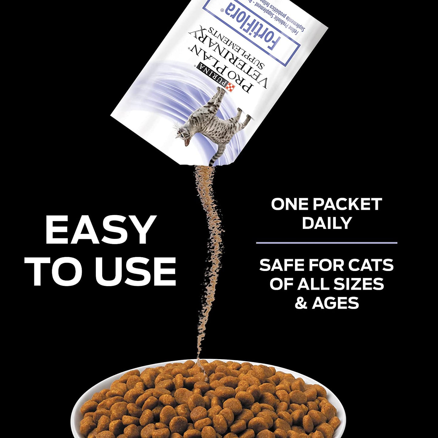 Purina Pro Plan Veterinary Supplements FortiFlora Cat Probiotic Powder, 30 Sachets 1.06 oz / 30g