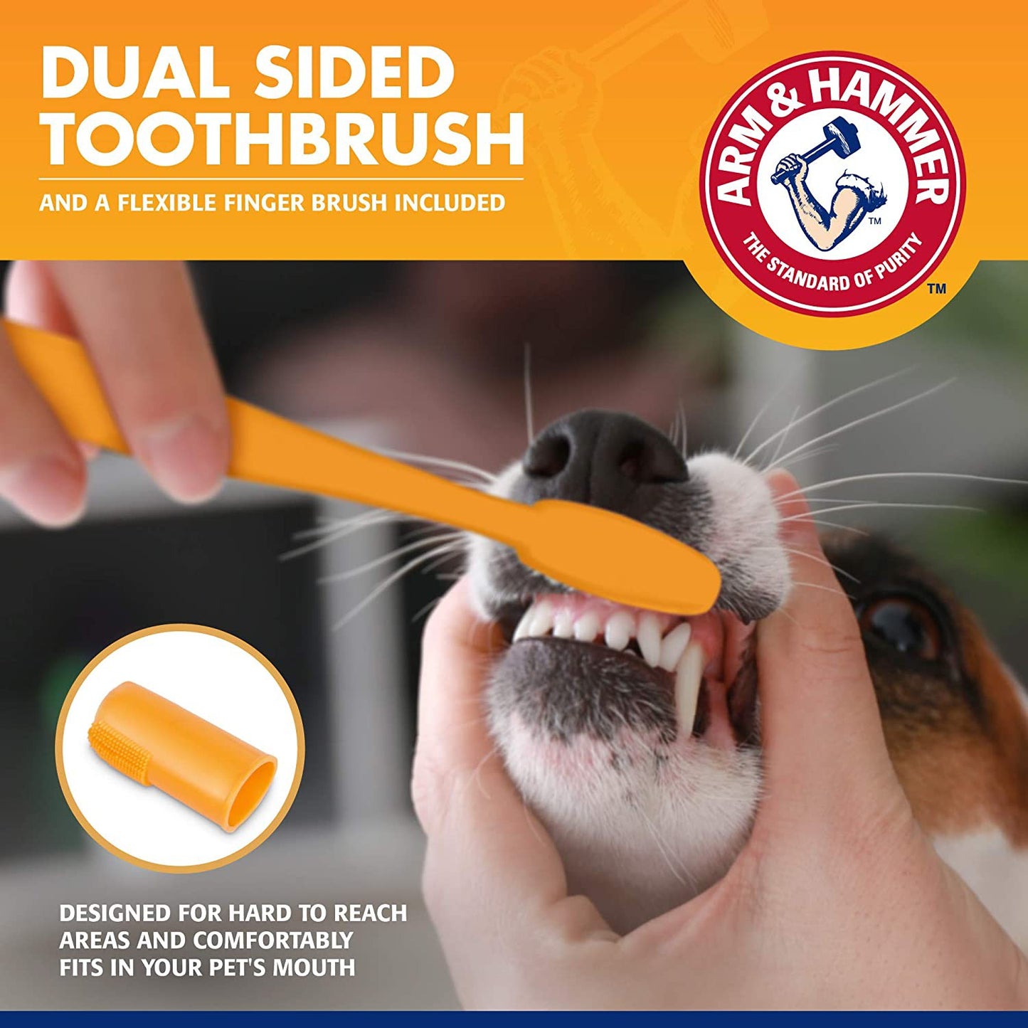 Arm & Hammer for Pets Dog Dental Care Fresh Breath Kit, Tartar Control 2.5 oz