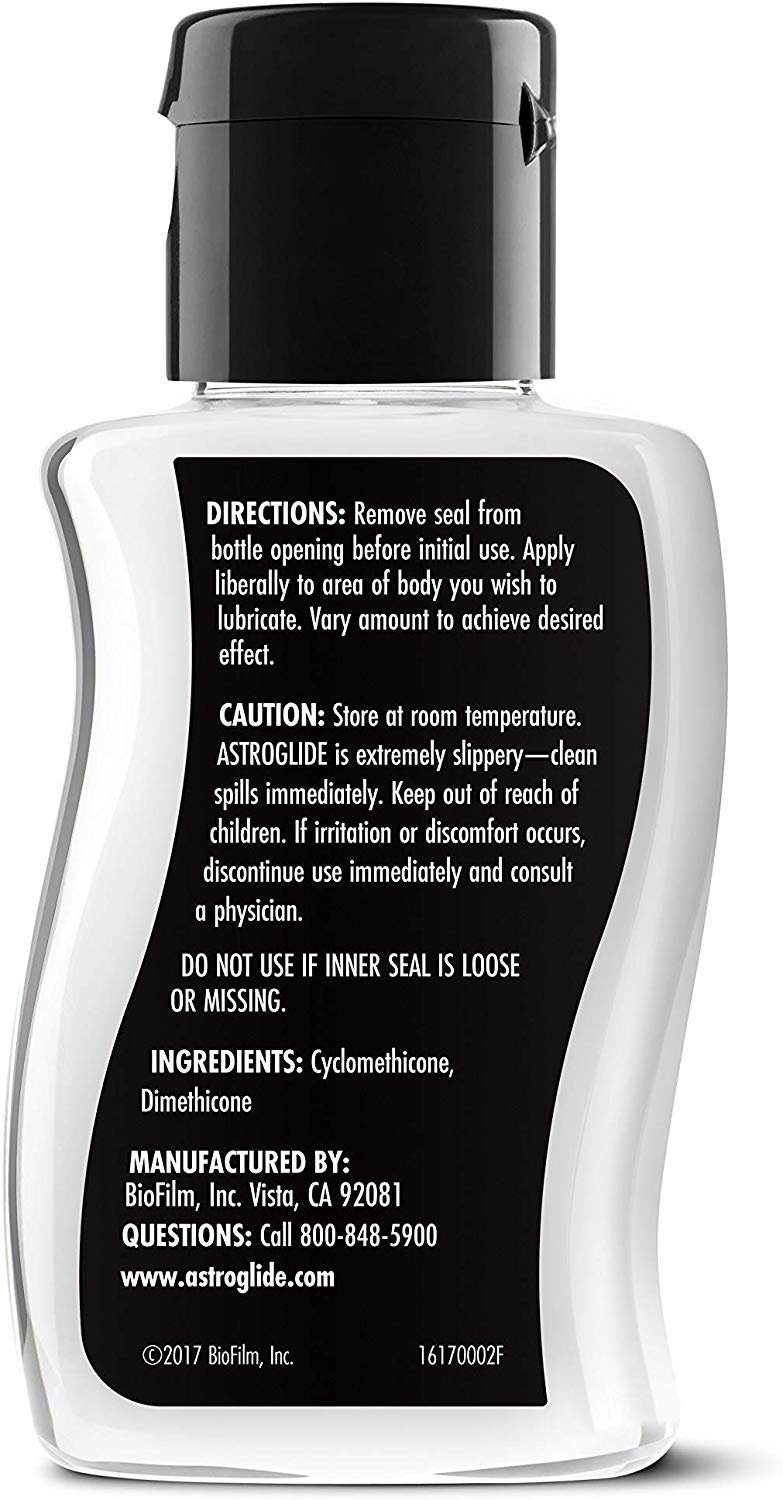 Astroglide X, Premium Waterproof Silicone Personal Lubricant, 2.5 oz / 73.9ml