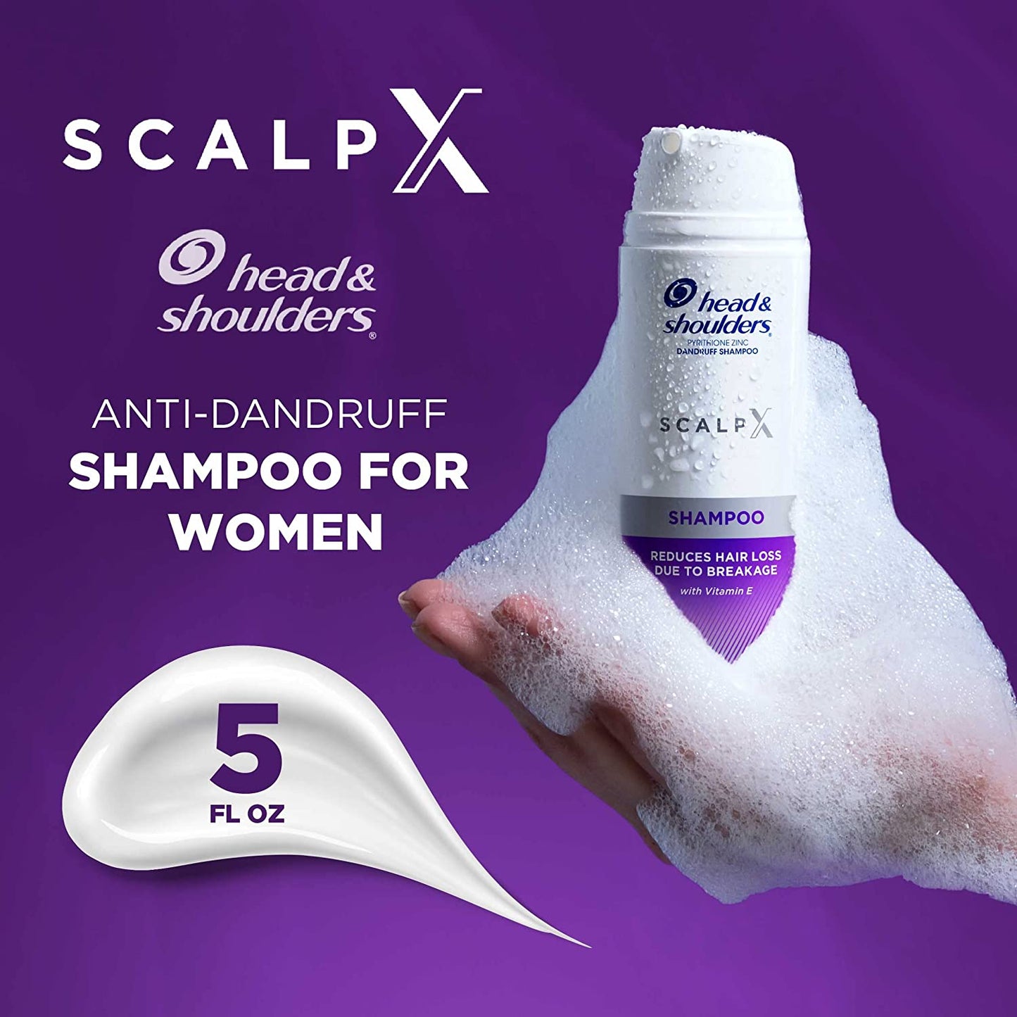 Head & Shoulders Scalp X Pyrithione Zinc Dandruff Shampoo 5 Oz