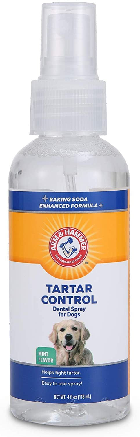 Arm & Hammer for Pets Dog Dental Spray Reduces Plaque & Tartar Buildup Mint Flavor, 4 oz