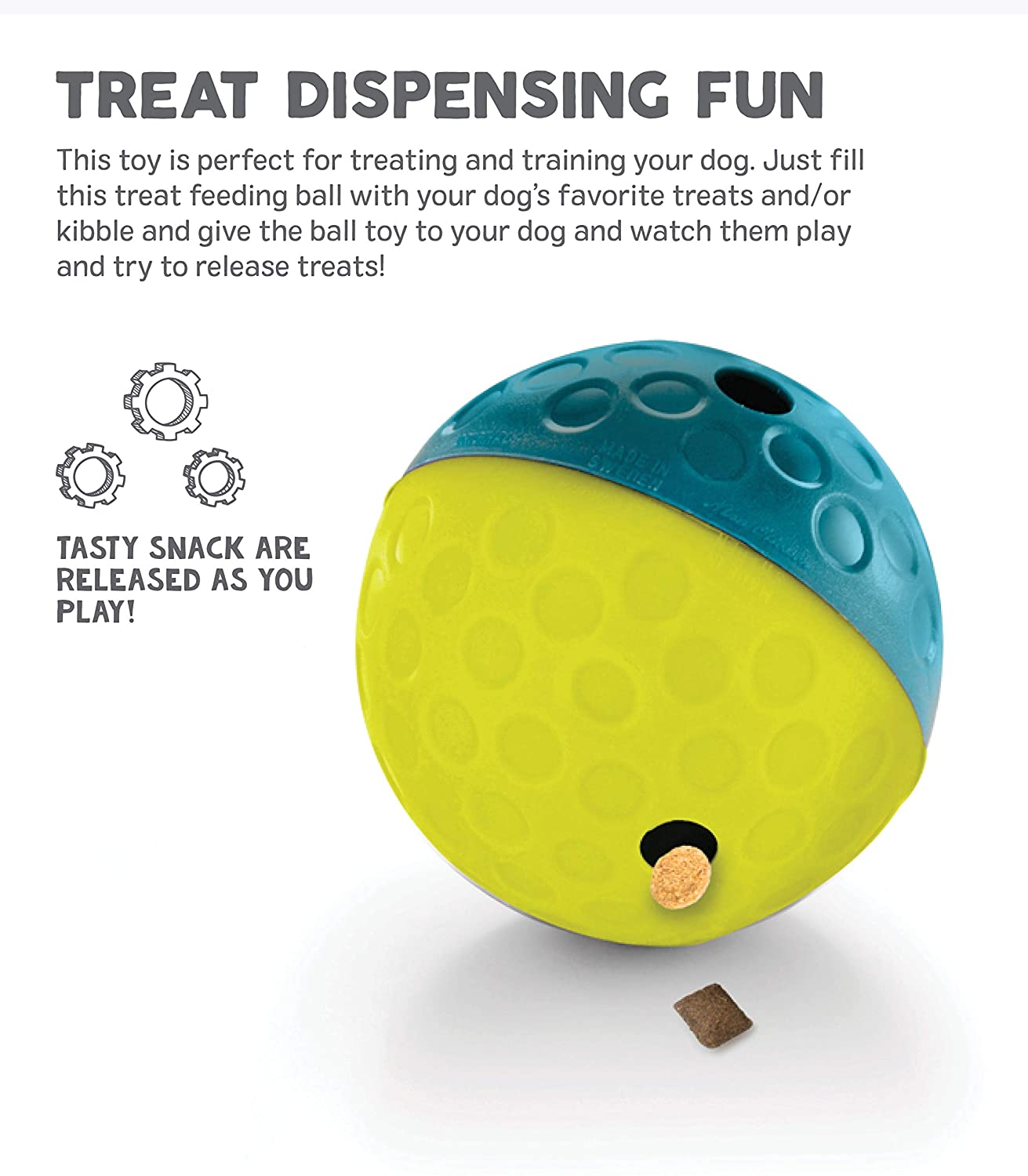 Nina Ottosson by Outward Hound Treat Tumble Blue Interactive Treat-Dispensing Puzzle Dog Toy, Small