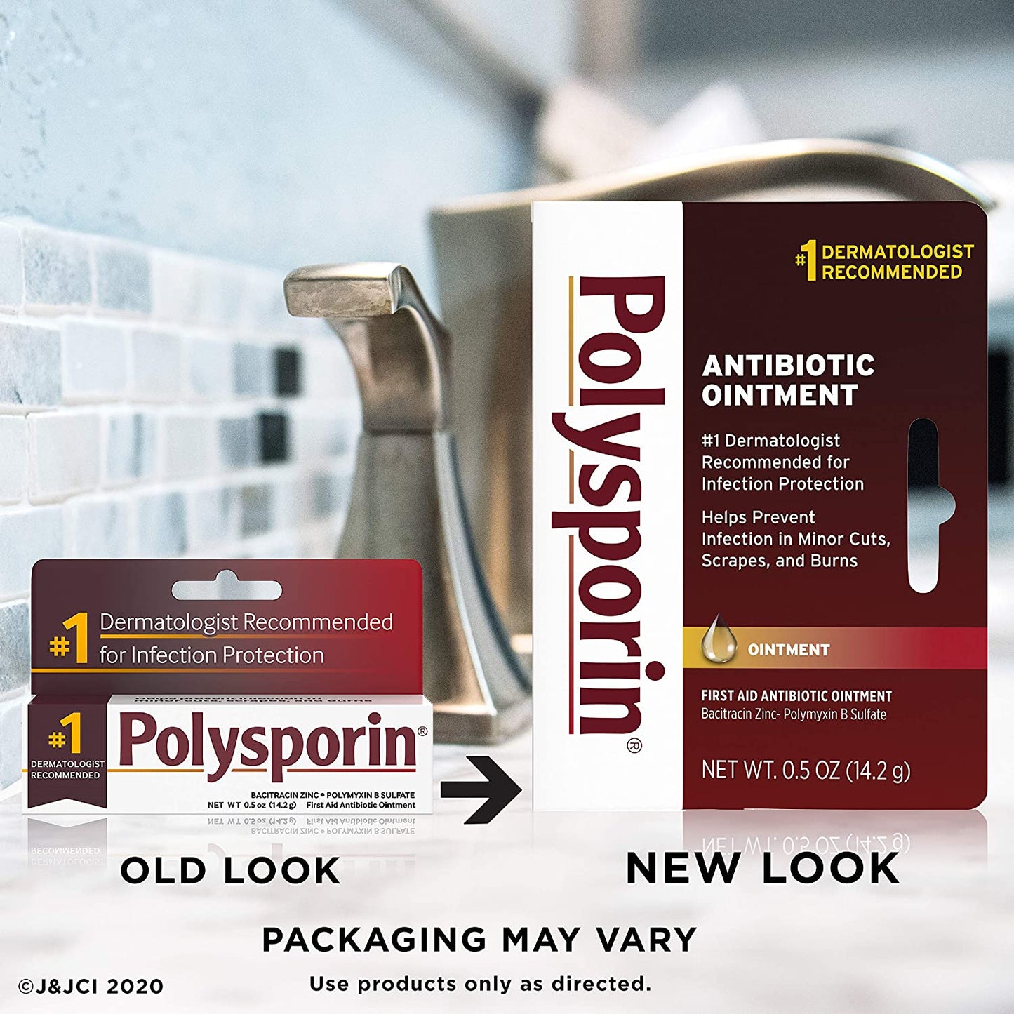 Polysporin First Aid Ointment for Infection Protection & Wound Care, 0.5 oz. / 14.2 g