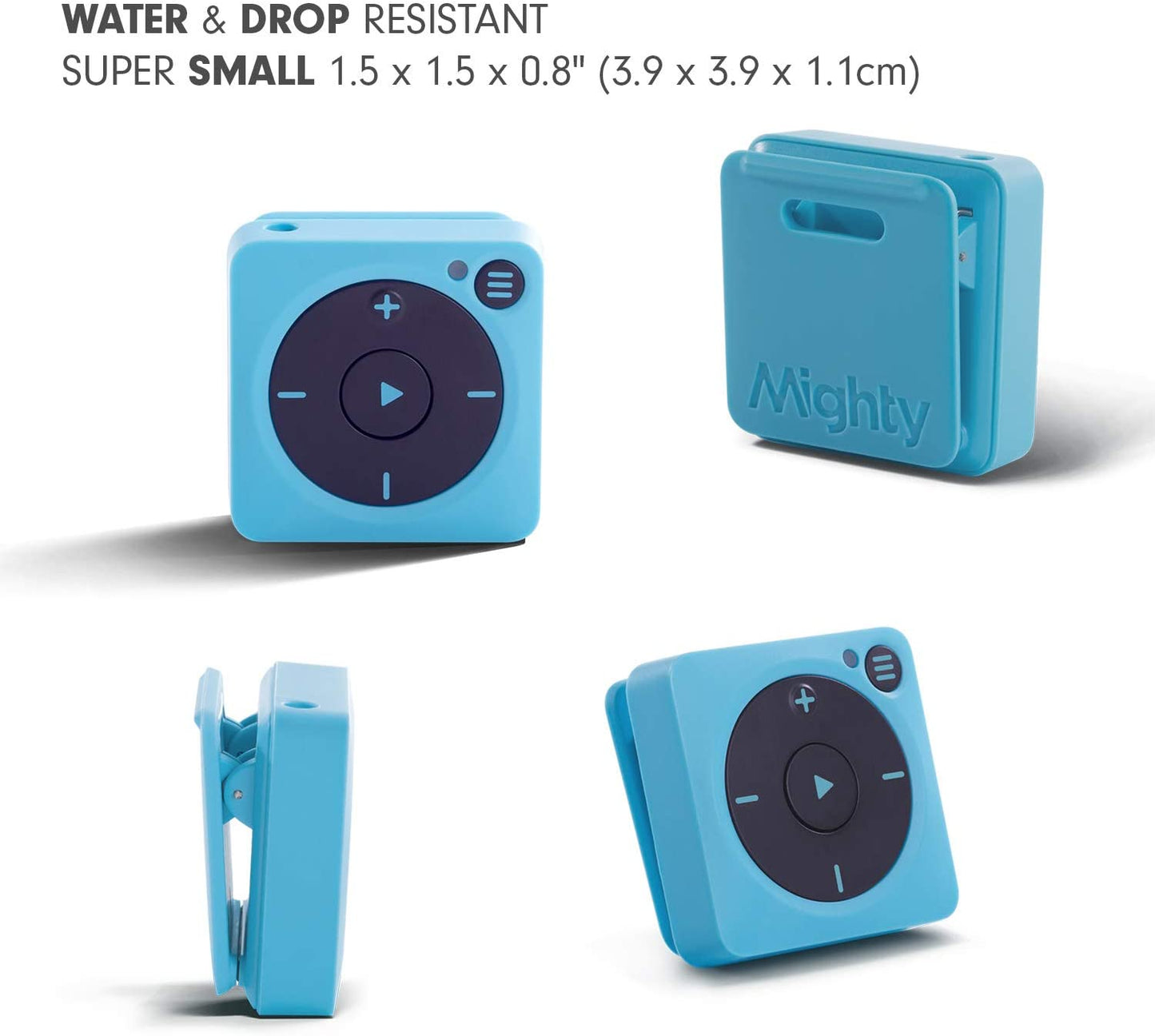 Mighty Vibe Spotify And Amazon Music Player Bluetooth And Wired Headphones Blue 1 Count