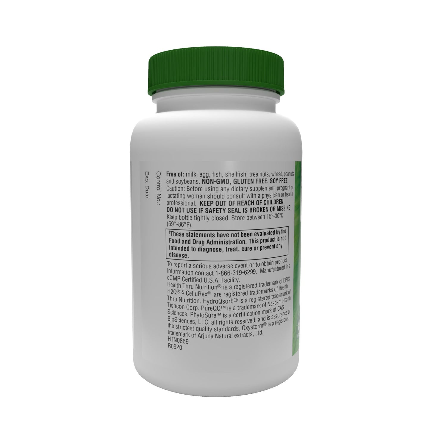 Health Thru Nutrition CelluRex (Cellular Optimizer w/ PQQ, CoQ10 and More) 640mg 60 Vegecaps for Optimal Cardiovascular and Mitochondria Function